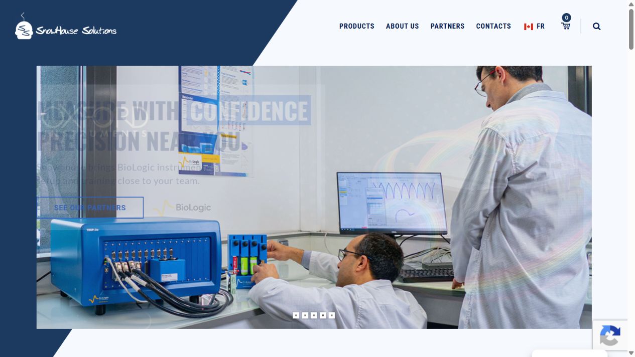 snowhouse-accueil Accueil du site Snowhouse Solutions, instruments scientifiques et équipements de laboratoire